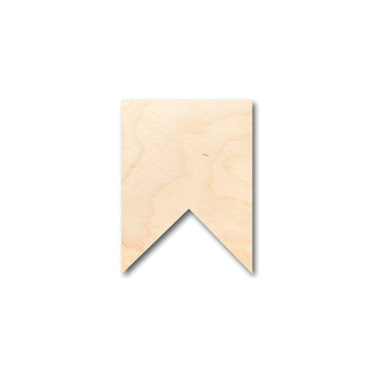 Unfinished Wood Square Bunting Shape - Craft - up to 46