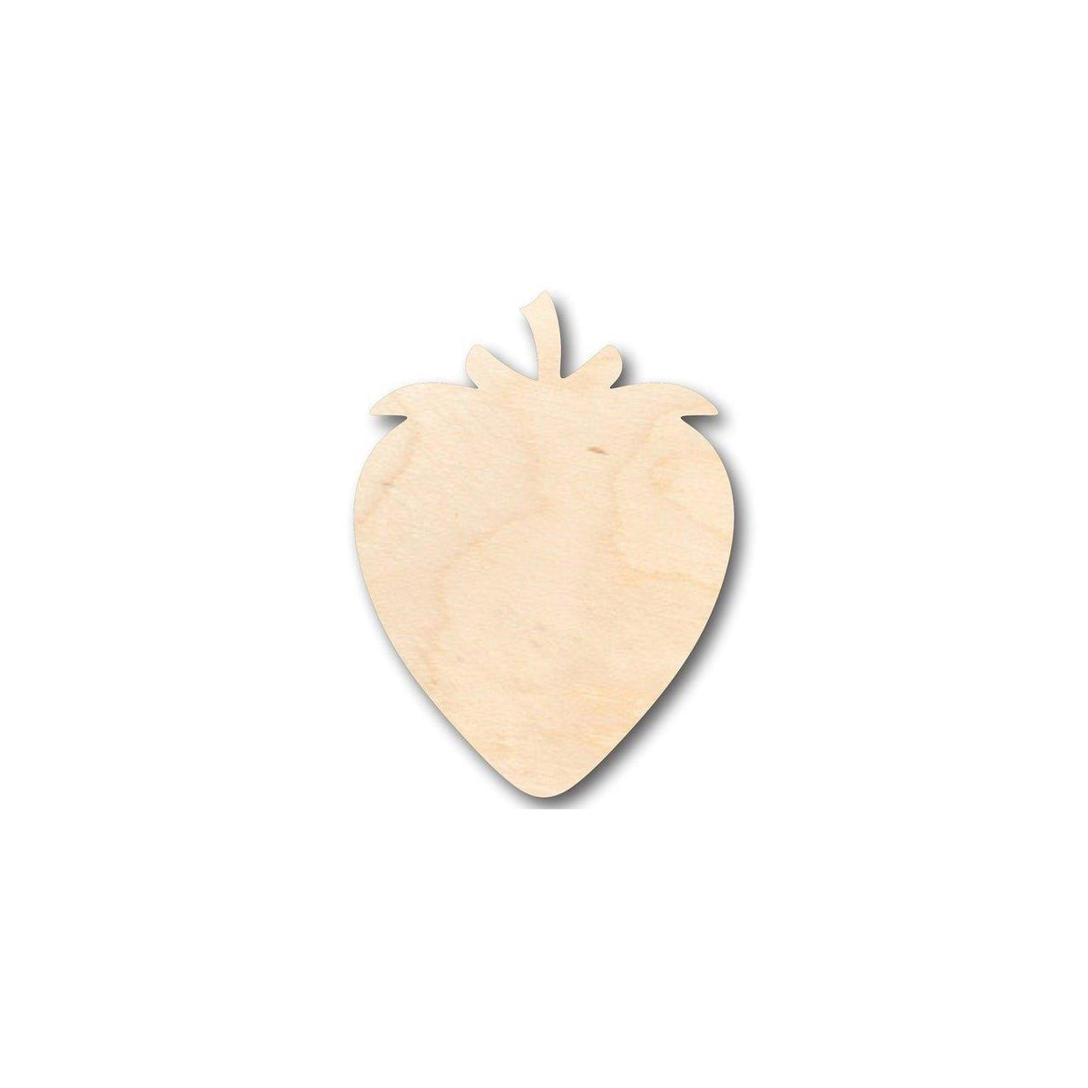 Unfinished Wood Strawberry Shape - Fruit - Craft - up to 46