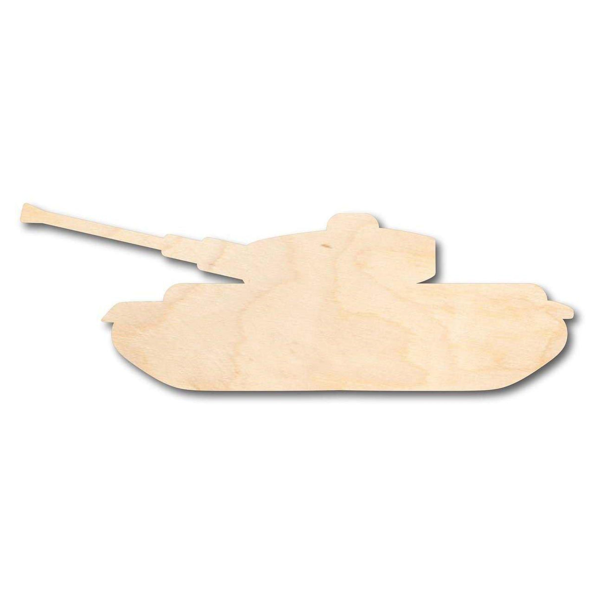 Unfinished Wood Tank Shape - Army - Marines - Military - Craft - up to 46