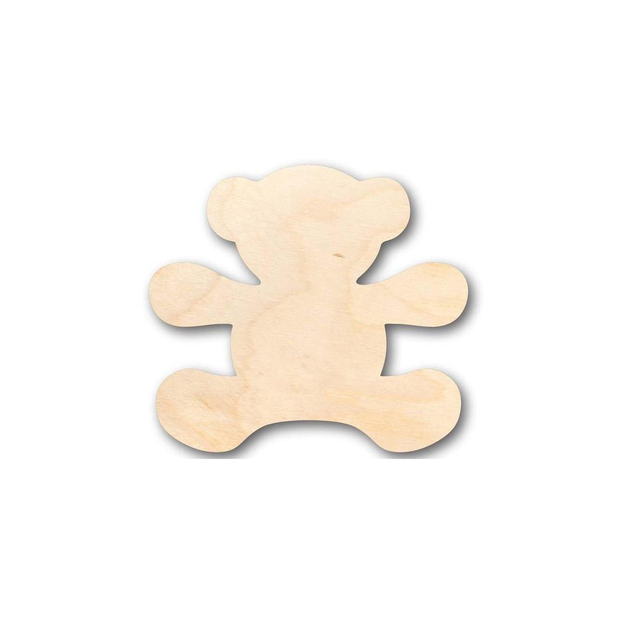 Unfinished Wood Teddy Bear Shape - Craft - up to 46