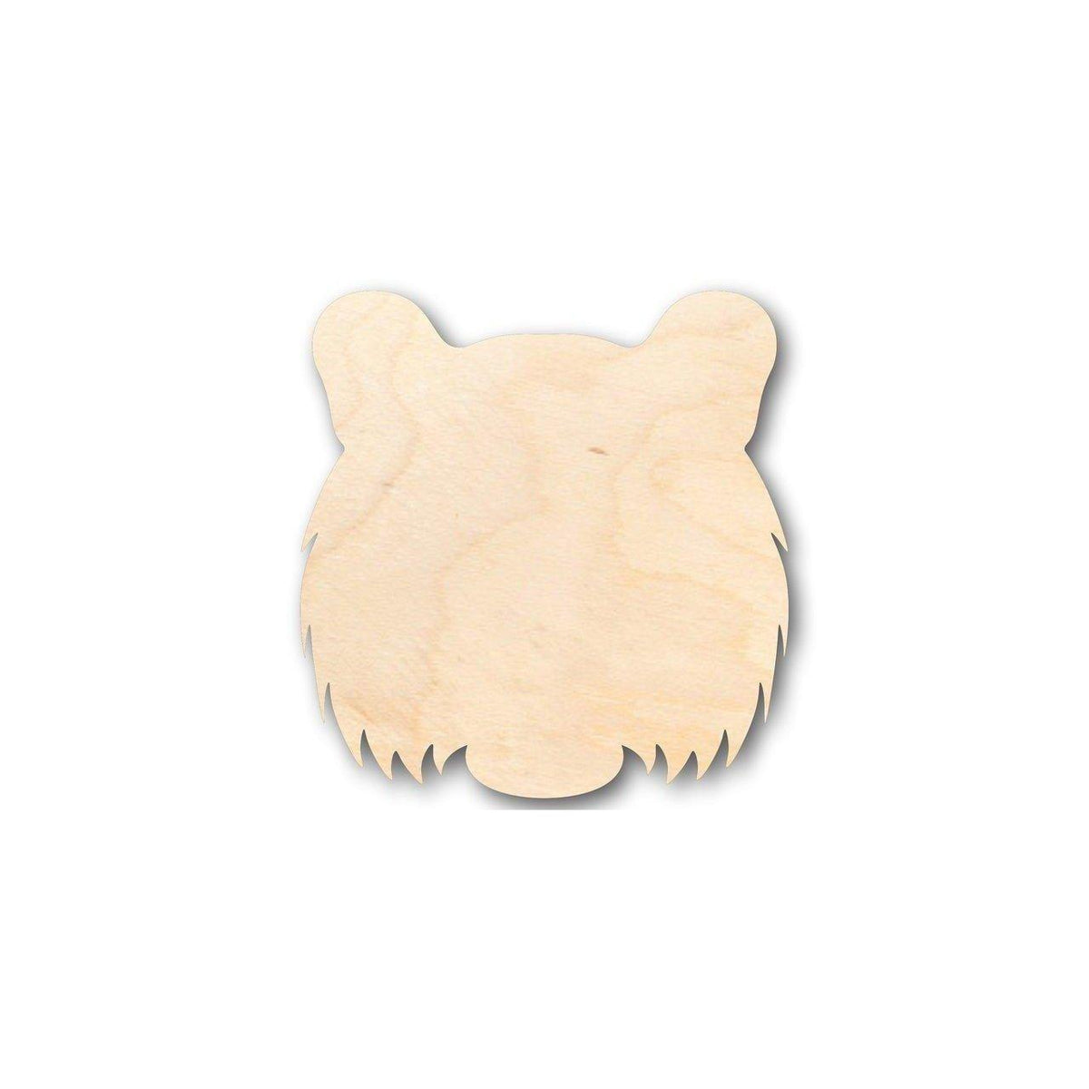 Unfinished Wood Tiger Head Shape - Animal - Wildlife - Craft - up to 46