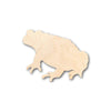 Unfinished Wood Toad Shape - Animal - Craft - up to 46" DIY - 3" / 1/8"