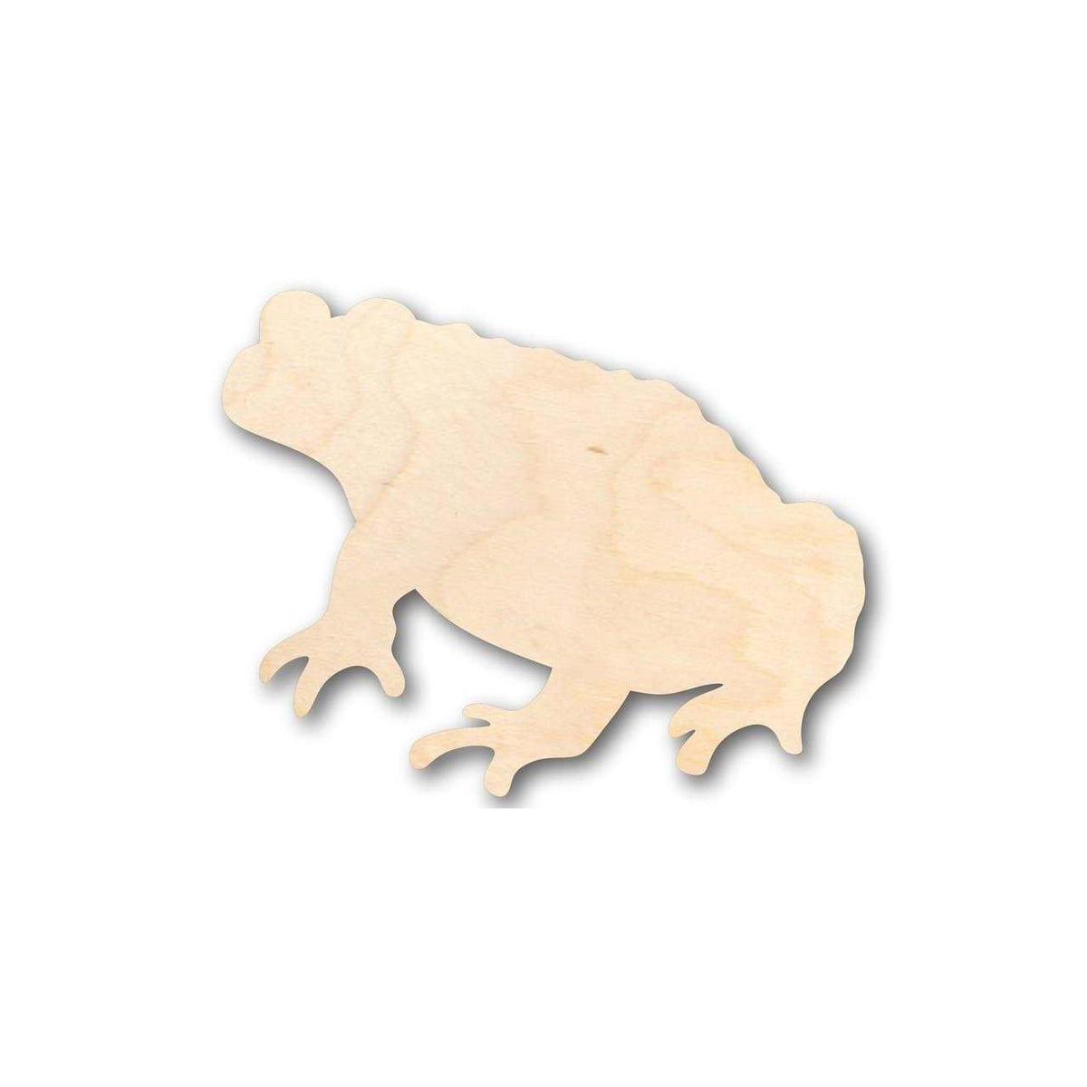 Unfinished Wood Toad Shape - Animal - Craft - up to 46