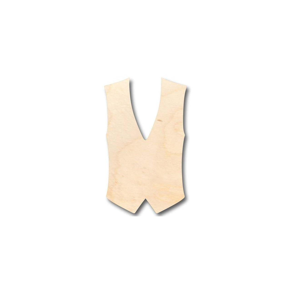 Unfinished Wood Vest Shape - Groomsmen - Craft - up to 46