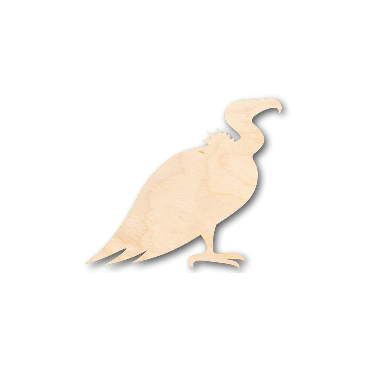 Unfinished Wood Vulture Shape - Animal - Wildlife - Craft - up to 46