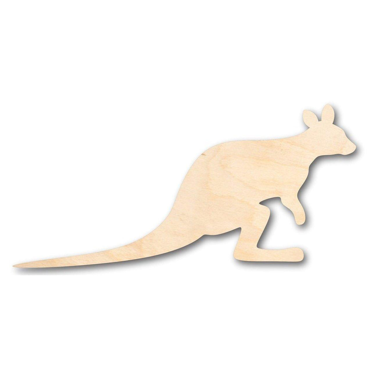 Unfinished Wood Wallaby Shape - Australia - Animal - Craft - up to 46