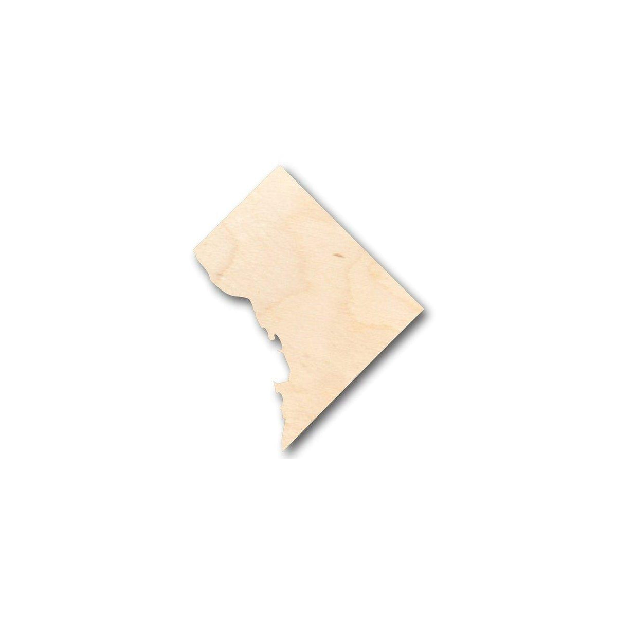 Unfinished Wood Washington DC Shape - USA Capital - Craft - up to 46