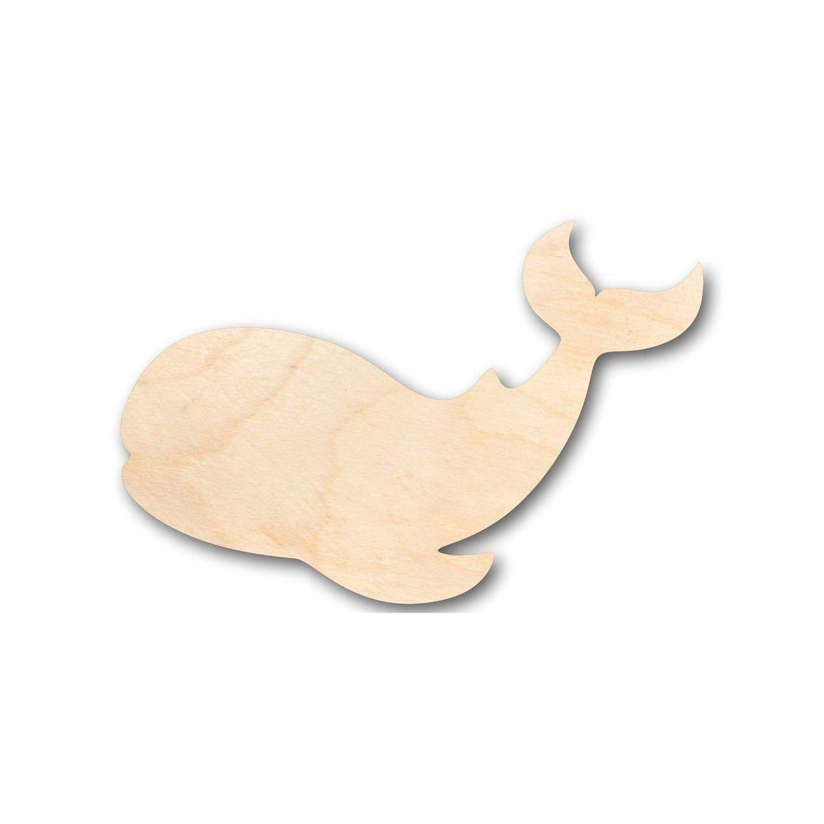 Unfinished Wood Whale Shape - Ocean - Nursery - Craft - up to 46
