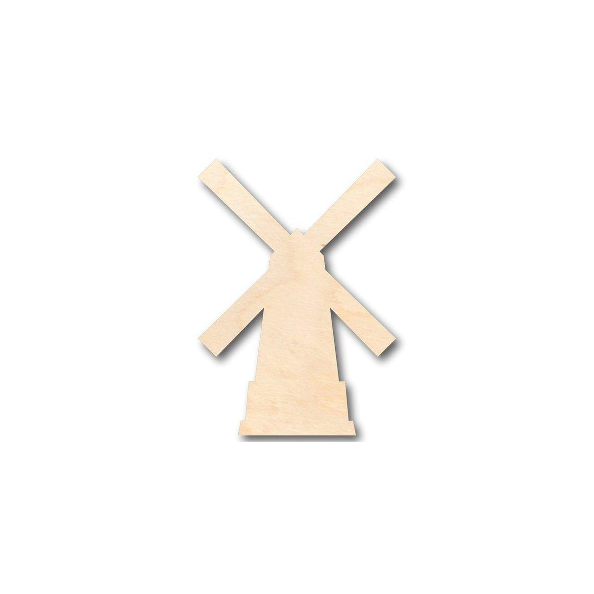 Unfinished Wood Windmill Shape - Dutch - Farm - Garden - Craft - up to 46