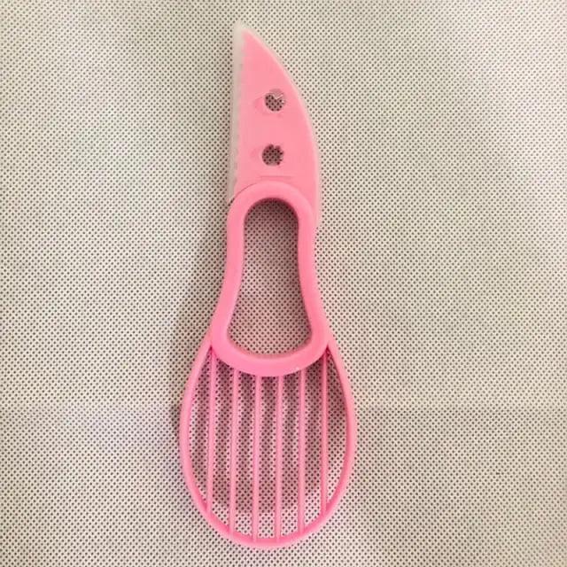 Unique Design 3 In 1 Avocado Slicer Shea Corer Butter Fruit Peeler Cutter Pulp Separator Plastic Knife Kitchen Vegetable Tools Kitchen Gadgets