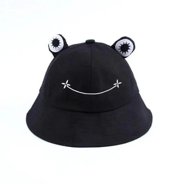 Unique Design Frog Bucket Hat for Women Summer Autumn Plain Female Panama Outdoor Hiking Beach Fishing Cap Sunscreen Woman Sunhat