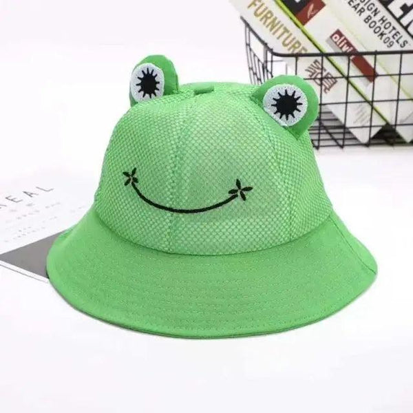 Unique Design Frog Bucket Hat for Women Summer Autumn Plain Female Panama Outdoor Hiking Beach Fishing Cap Sunscreen Woman Sunhat