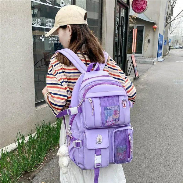 Unique Design Large Capacity With Multi-pocket Backpack For Women And Girls Waterproof College/School/Treval Bags