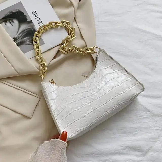 Unique Design Luxury  Pattern Zipper Handbags With Stylish Texture Simple and Small Square Bags for Women