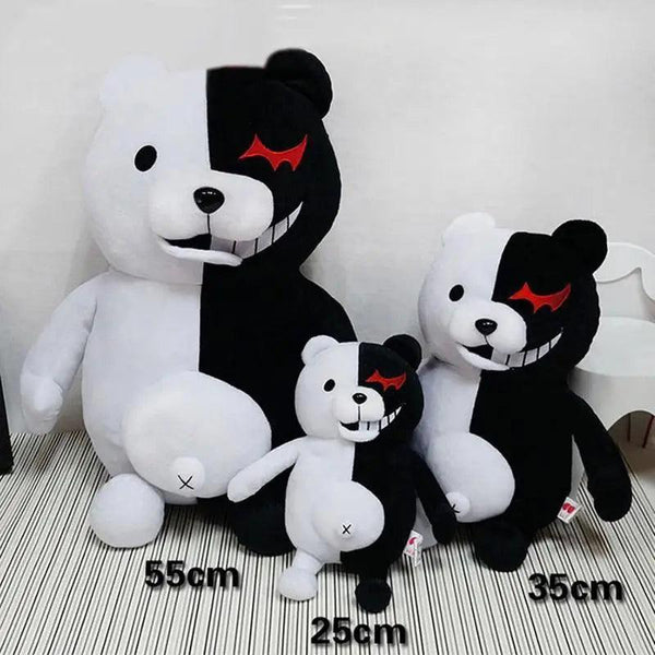 Unique Design Super Danganronpa 2 Monokuma Black & White Bear Plush Toy Soft Stuffed Animal Dolls Birthday Gift for Children