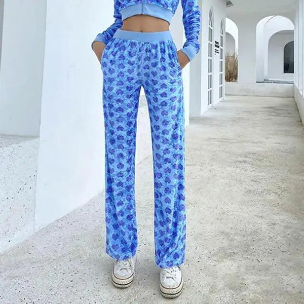 Unique Design Velvet Heart Print Cropped Top Bomber Jacket For Women Autumn Cute Pink Long Sleeve Coats Zipper Winter Overcoat