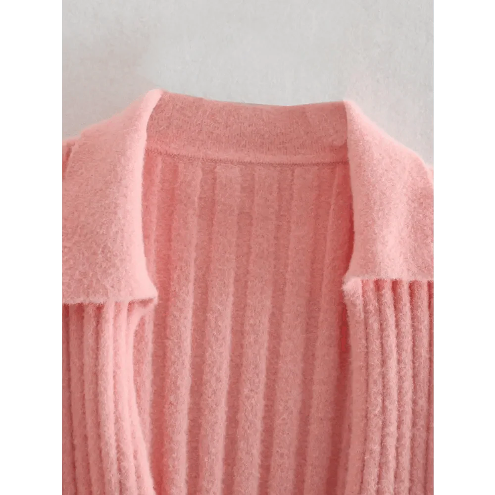 Unique Design Women's Sweater Solid Cross V-Neck Lace Up Bow Jumpers Long Sleeve Cardigan Female Spring Knitted Coat