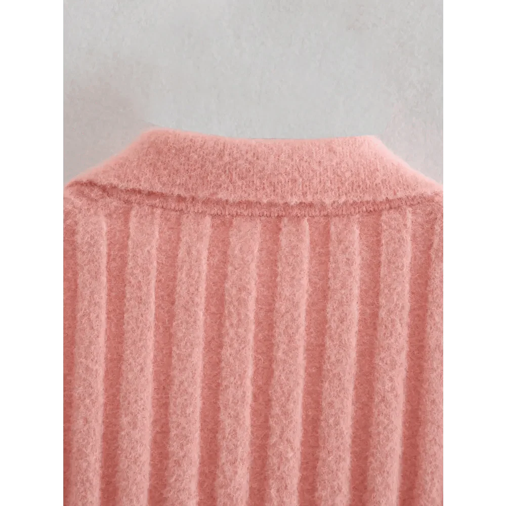 Unique Design Women's Sweater Solid Cross V-Neck Lace Up Bow Jumpers Long Sleeve Cardigan Female Spring Knitted Coat