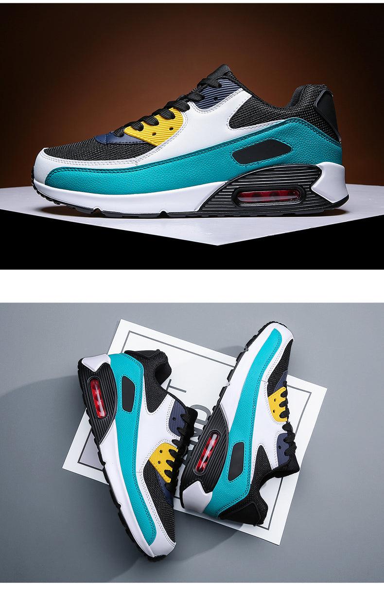 Unisex Air Cushion Sneakers Men's Colorful Casual  Fashion Jogging Sneakers Outdoor Sports Sneakers Lace Up Unisex Walk Women's Air Athletic Running Sneakers