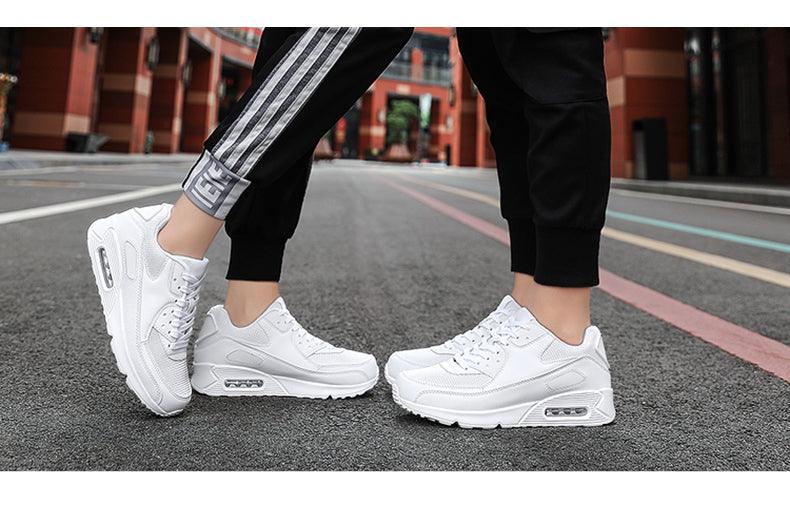 Unisex Air Cushion Sneakers Men's Colorful Casual  Fashion Jogging Sneakers Outdoor Sports Sneakers Lace Up Unisex Walk Women's Air Athletic Running Sneakers