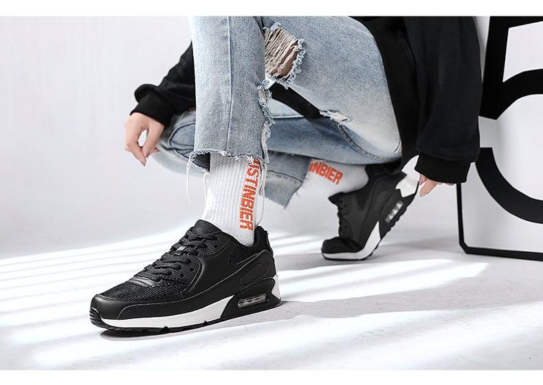 Unisex Air Cushion Sneakers Men's Colorful Casual  Fashion Jogging Sneakers Outdoor Sports Sneakers Lace Up Unisex Walk Women's Air Athletic Running Sneakers