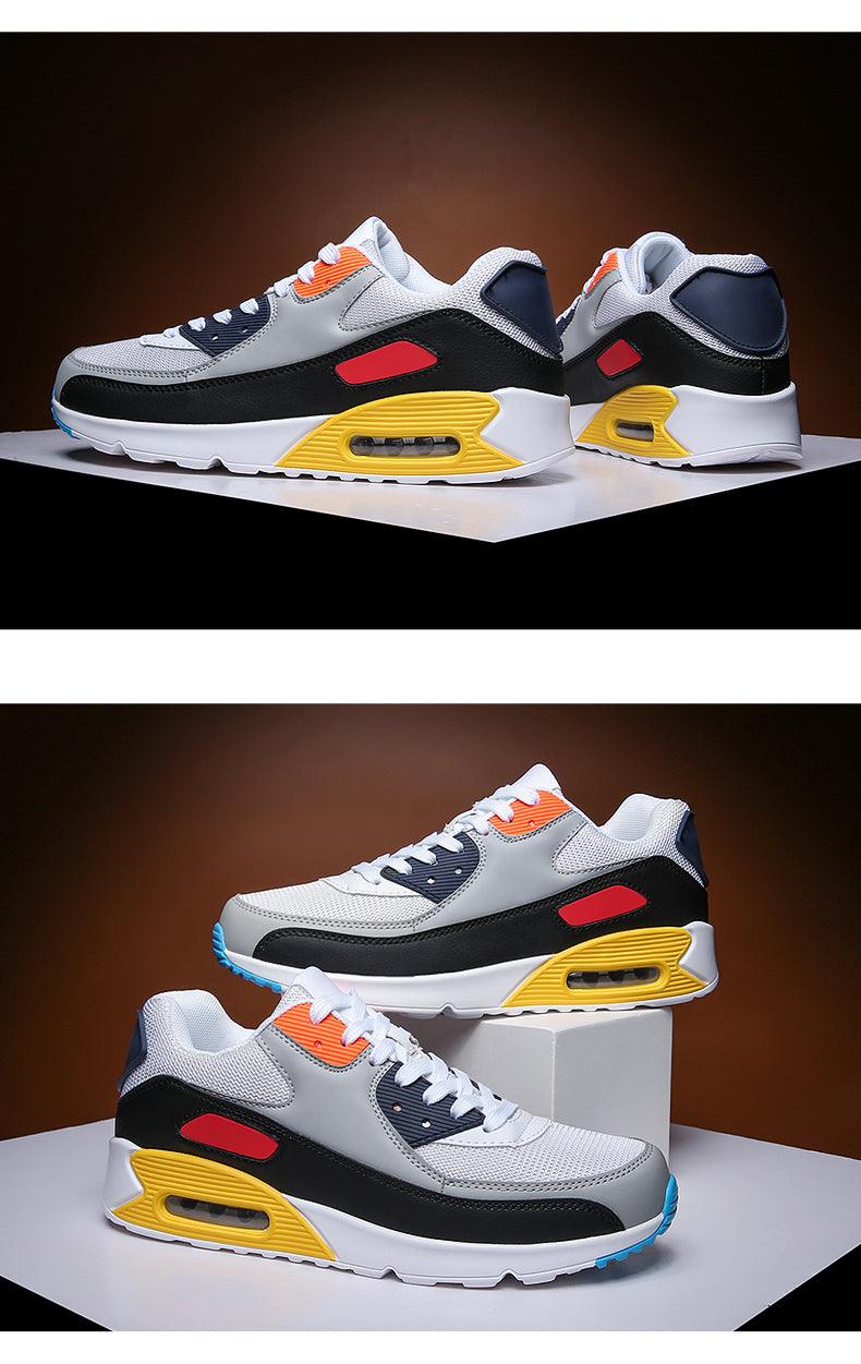 Unisex Air Cushion Sneakers Men's Colorful Casual  Fashion Jogging Sneakers Outdoor Sports Sneakers Lace Up Unisex Walk Women's Air Athletic Running Sneakers