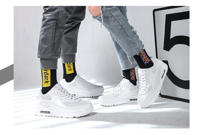 Unisex Air Cushion Sneakers Men's Colorful Casual  Fashion Jogging Sneakers Outdoor Sports Sneakers Lace Up Unisex Walk Women's Air Athletic Running Sneakers