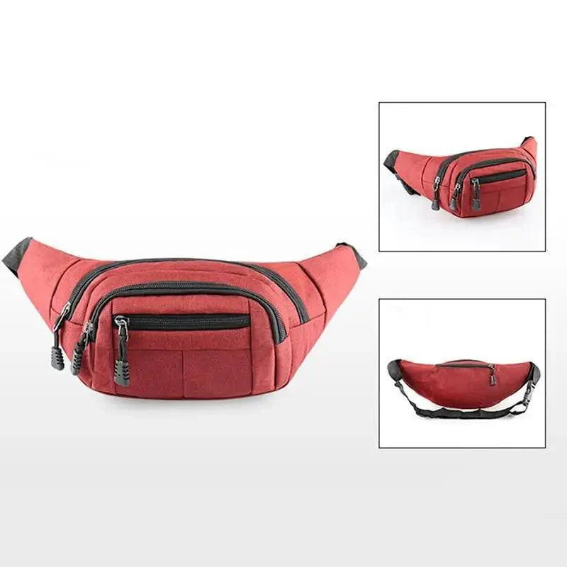 Unisex Casual Chest Belt Simple Waist Bag Adjustable Fanny Pack Pouch Outdoors Traveling Bag