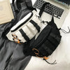 Unisex Casual Stylish Zipper Fanny Black Waist Bag Comfortable Travel Cross Body Bag Large Capacity Bags