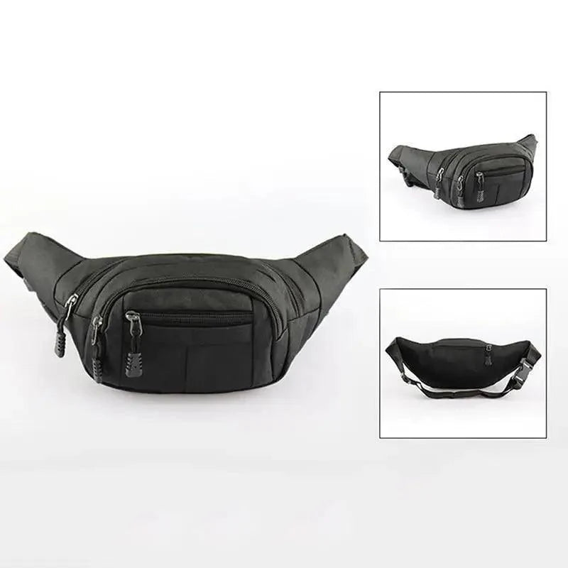 Unisex Classic Design Sports Fanny Pack Stylish Waist Bag Large Capacity Outdoor Travel Waist Bag