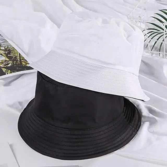 Unisex Double-faced Bucket Hat Colorful Sunscreen Women One Size Hat Outdoor Activities Modern Men Hats
