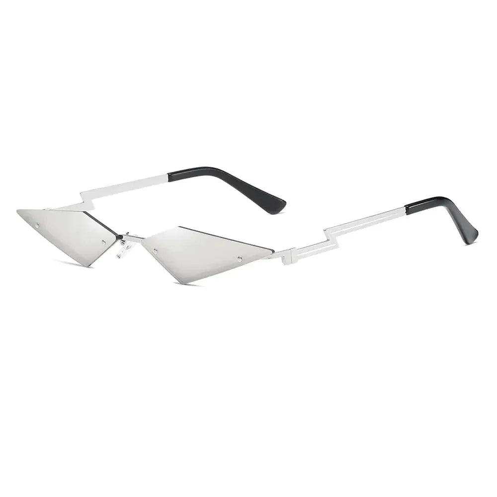 Unisex Elegant Diamond Shape Rimless Sunglasses Vintage Sun Glasses Cute Designs Excellent Gift For Summer