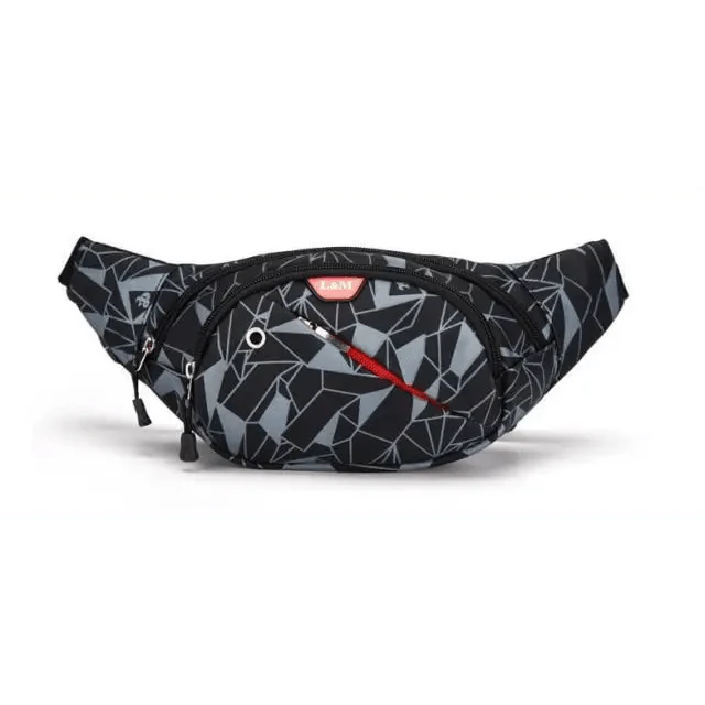 Unisex Fashion Adjustable Belt Travel Bag Running Stylish Outdoor Sports Fanny Pack PU Waterproof Cross Body Waist Bags