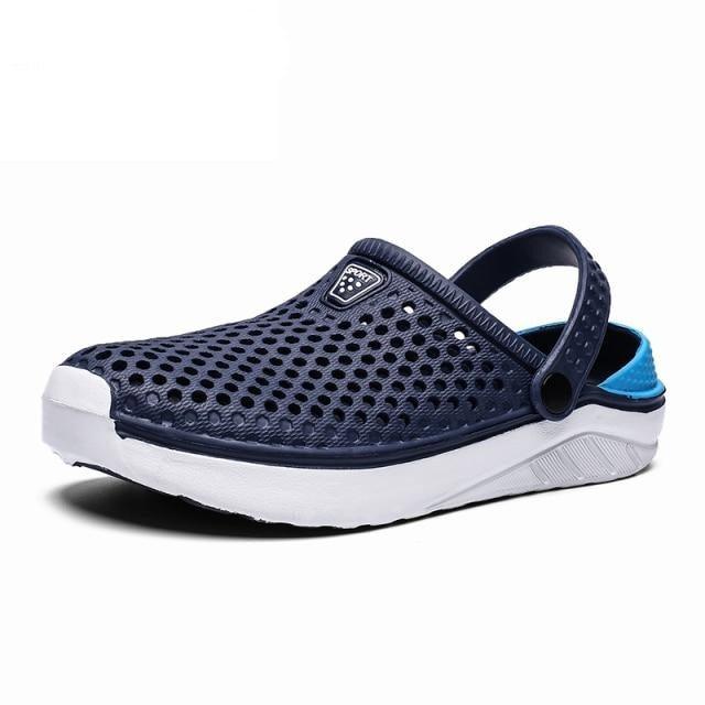 Unisex Fashion Beach Sandals Thick Sole Slipper Waterproof Anti-Slip Sandals Flip Flops Summer Breathable Mesh Sandals Beach Footwear Anti-Slip Slippers Quick Drying Sandals