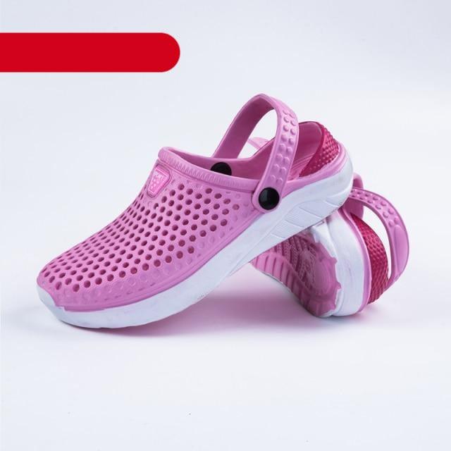 Unisex Fashion Beach Sandals Thick Sole Slipper Waterproof Anti-Slip Sandals Flip Flops Summer Breathable Mesh Sandals Beach Footwear Anti-Slip Slippers Quick Drying Sandals
