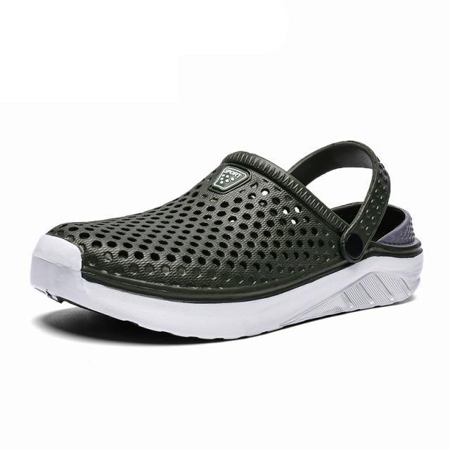 Unisex Fashion Beach Sandals Thick Sole Slipper Waterproof Anti-Slip Sandals Flip Flops Summer Breathable Mesh Sandals Beach Footwear Anti-Slip Slippers Quick Drying Sandals