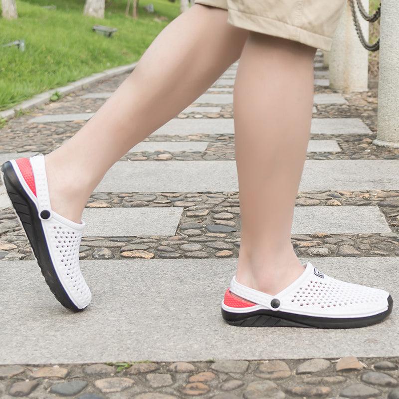 Unisex Fashion Beach Sandals Thick Sole Slipper Waterproof Anti-Slip Sandals Flip Flops Summer Breathable Mesh Sandals Beach Footwear Anti-Slip Slippers Quick Drying Sandals