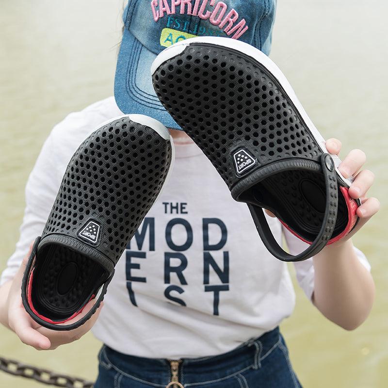 Unisex Fashion Beach Sandals Thick Sole Slipper Waterproof Anti-Slip Sandals Flip Flops Summer Breathable Mesh Sandals Beach Footwear Anti-Slip Slippers Quick Drying Sandals