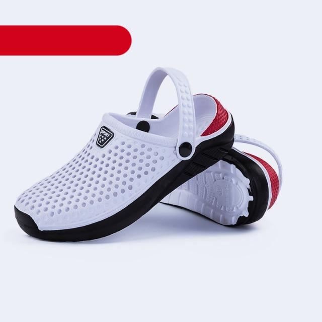 Unisex Fashion Beach Sandals Thick Sole Slipper Waterproof Anti-Slip Sandals Flip Flops Summer Breathable Mesh Sandals Beach Footwear Anti-Slip Slippers Quick Drying Sandals