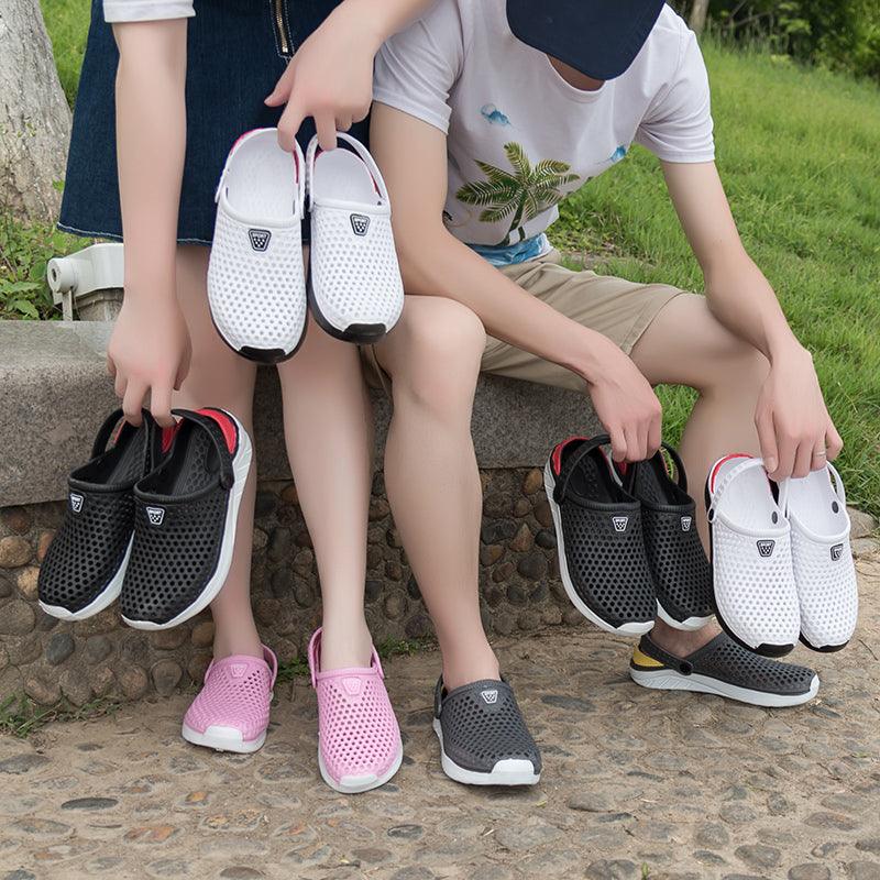 Unisex Fashion Beach Sandals Thick Sole Slipper Waterproof Anti-Slip Sandals Flip Flops Summer Breathable Mesh Sandals Beach Footwear Anti-Slip Slippers Quick Drying Sandals