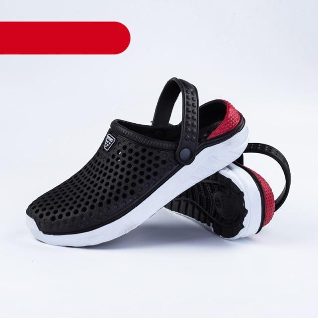 Unisex Fashion Beach Sandals Thick Sole Slipper Waterproof Anti-Slip Sandals Flip Flops Summer Breathable Mesh Sandals Beach Footwear Anti-Slip Slippers Quick Drying Sandals