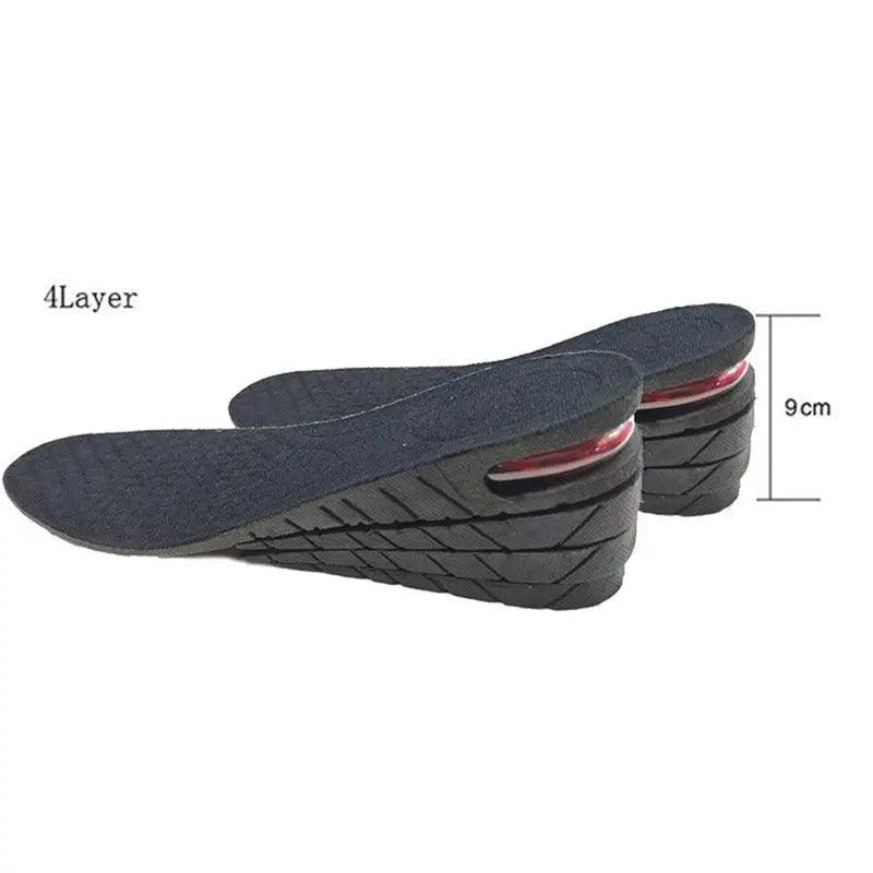 Unisex Height Increase Air Cushion 3-9cm Height Adjustable Cut Shoe Heel Insert Makes You Taller Foot Shoes Support