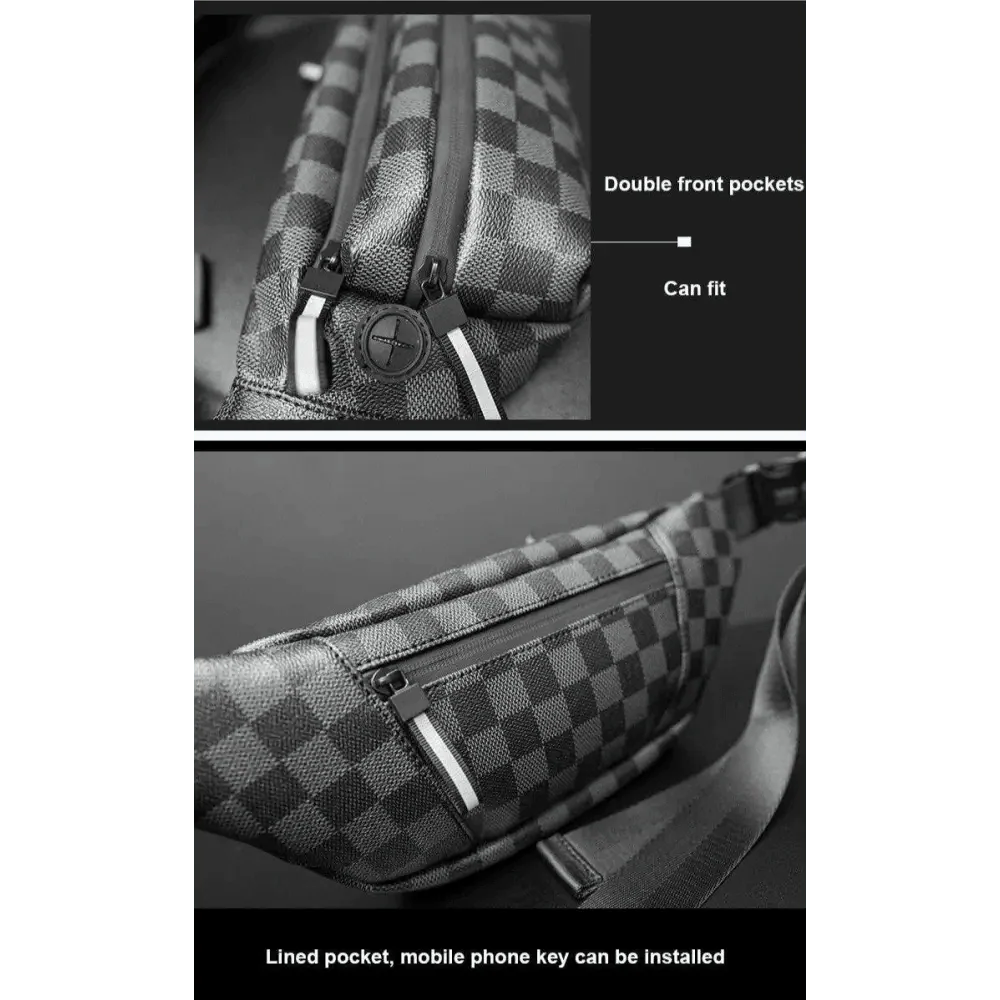 Unisex Luxury Black Fanny Pack Women Belt Bag Waist Purse Cross Body Bag Bum Fashionable Waist Bag For Traveling