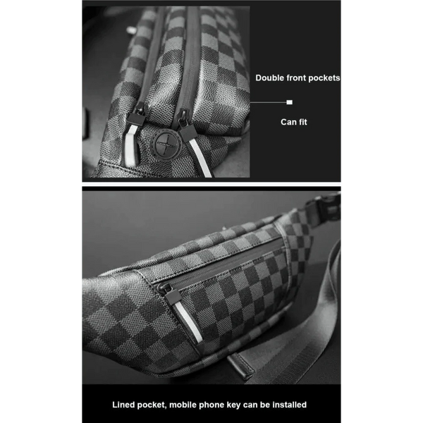 Unisex Luxury Black Fanny Pack Women Belt Bag Waist Purse Cross Body Bag Bum Fashionable Waist Bag For Traveling