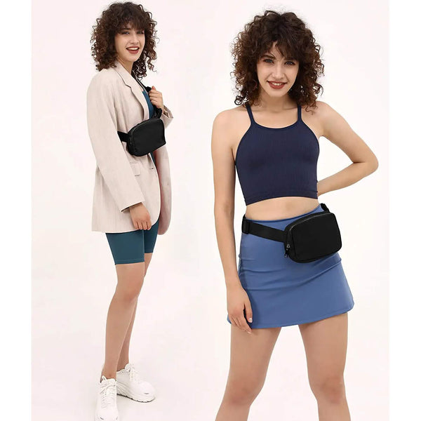 Unisex Mini Belt Bag with Adjustable Straps Small Belt Bag