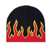 Unisex Modern Fire Design Soft Warm Beanies Comfortable Winter One Size Caps For Men And Women - Red / 56-60cm