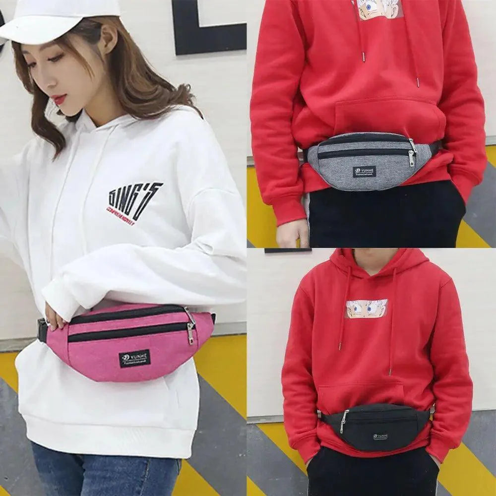 Unisex Retro Fanny Pack  Unique Design Waist Bag Adjustable Belt Waterproof Travel Bag Sports Chest Bag