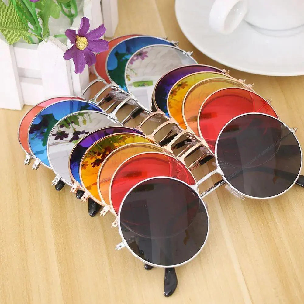 Unisex Retro Fashion Round Frame Polarized Sunglasses For Women And Men Unique Design Excellent Sun Glasses For Summer