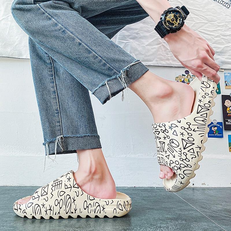 Unisex Slippers For Boy Girl Home Summer Women Home Flip Flops Soft Bottom Unisex Slides Beach EVA Open Toe Soft Slippers Non-Slip Soft Shower Spa Bath Pool Gym House Indoor Sandals