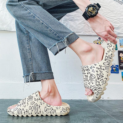 Unisex Slippers For Boy Girl Home Summer Women Home Flip Flops Soft Bottom Unisex Slides Beach EVA Open Toe Soft Slippers Non-Slip Soft Shower Spa Bath Pool Gym House Indoor Sandals